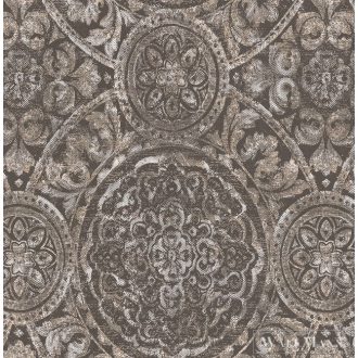   SEABROOK Majorca MC71600 barna barokk mintás klasszikus tapéta