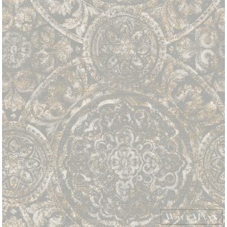   SEABROOK Majorca MC71610 bézs barokk mintás klasszikus tapéta
