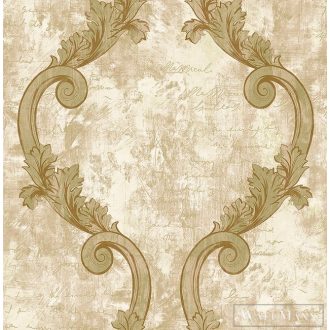   SEABROOK Majorca MC71804 sárga ornamentika mintás barokk tapéta