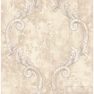   SEABROOK Majorca MC71805 bézs ornamentika mintás barokk tapéta