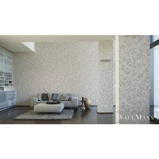 AS CREATION Profitex Premium P492740015 krémszínű levél mintás természet tapéta