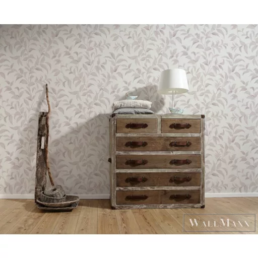 AS CREATION Profitex Premium P492740015 krémszínű levél mintás természet tapéta