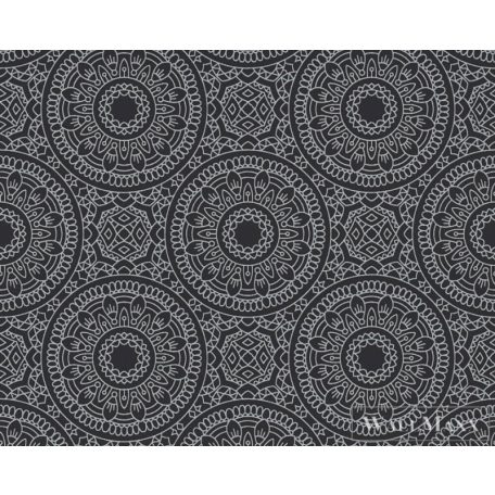 AS CREATION Profitex Premium P492740046 fekete barokk mintás grafikus tapéta