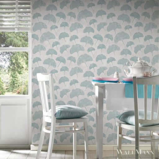 AS CREATION Profitex Premium P492740049 kék levél mintás természet tapéta