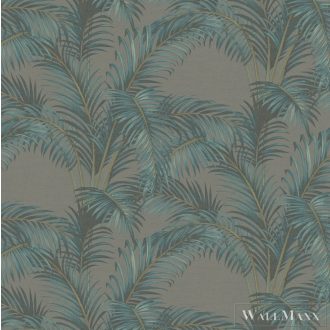 SketchTwenty Pavone PA01628 Palmaria zöldeskék tapéta