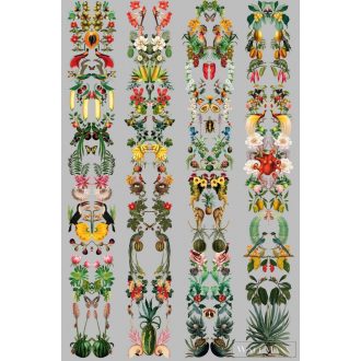   ICH La Tapicera WA192072 ezüst kert mintás grafikai poszter