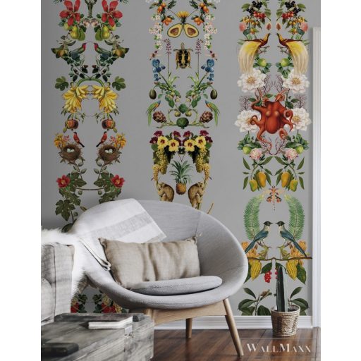 ICH La Tapicera WA192072 ezüst kert mintás grafikai poszter