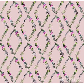   ICH La Tapicera WP172032 rózsaszín flamingó mintás grafikai tapéta