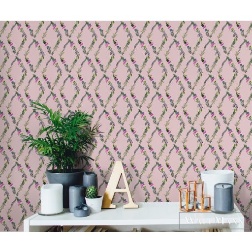 ICH La Tapicera WP172032 rózsaszín flamingó mintás grafikai tapéta