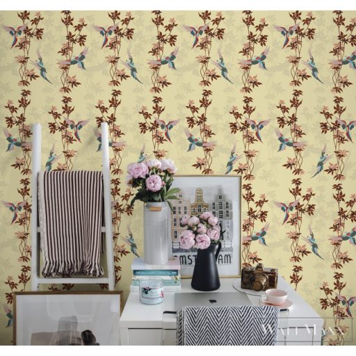 ICH La Tapicera WP172054 sárga papagáj mintás grafikai tapéta