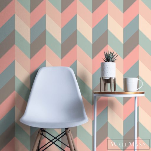 ICH La Tapicera WP172061 színes csíkos grafikai tapéta