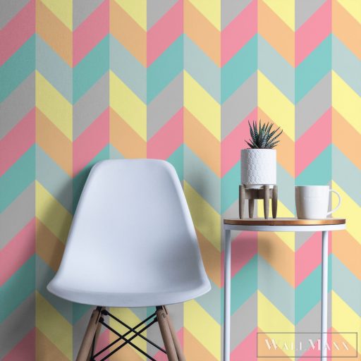 ICH La Tapicera WP172062 színes csíkos grafikai tapéta