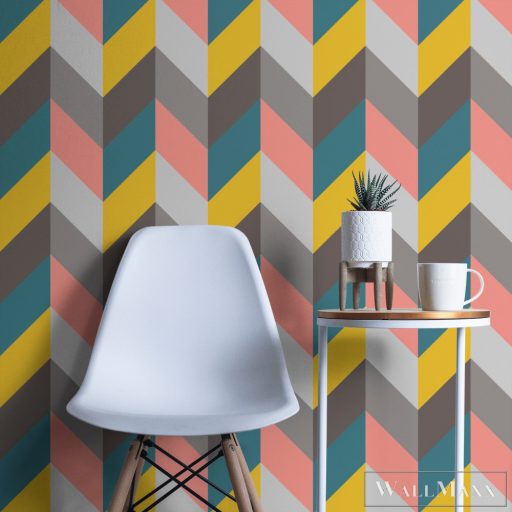 ICH La Tapicera WP172063 színes csíkos grafikai tapéta