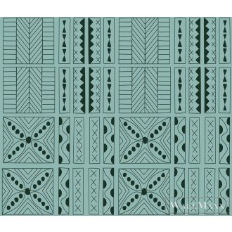   ICH La Tapicera WP191025 zöld mahori mintás grafikai tapéta