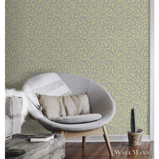 ICH La Tapicera WP191031 sárga memphis mintás grafikai tapéta