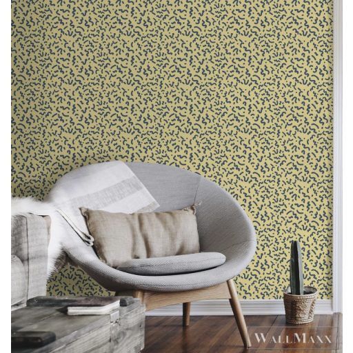 ICH La Tapicera WP191034 sárga memphis mintás grafikai tapéta