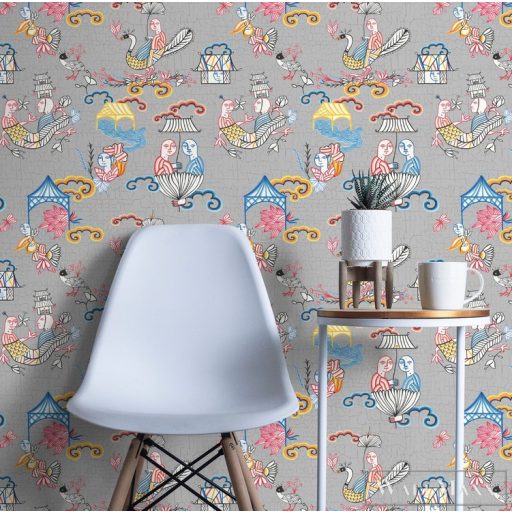 ICH La Tapicera WP191073 bézs kínai mintás grafikai tapéta