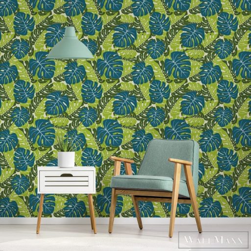 ICH La Tapicera WP192111 zöld filodendron mintás grafikai tapéta