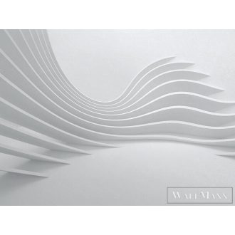   Zambaiti Parati Murella Architexture 2022 Z-23071 fehér hullámos digitális panel
