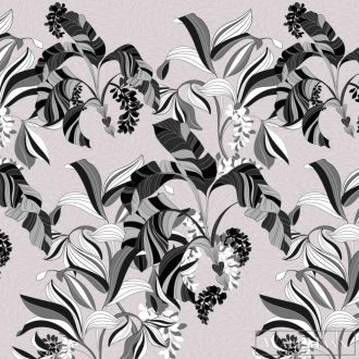   ZAMBAITI PARATI Savana Z-77557 monokróm Levél mintás Elegáns digitális panel