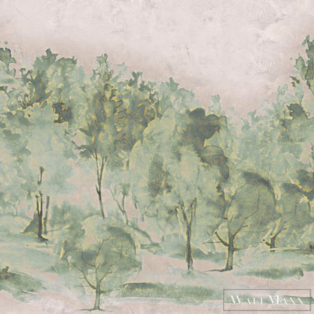 ZAMBAITI PARATI Savana Z-77561 zöld Ciprus mintás Impresszionista digitális panel