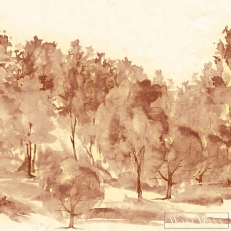 ZAMBAITI PARATI Savana Z-77563 vörös Ciprus mintás Impresszionista digitális panel