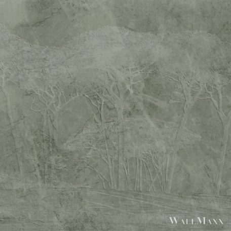 ZAMBAITI PARATI Savana Z-77565 zöld Fenyő mintás Rézmetszet digitális panel