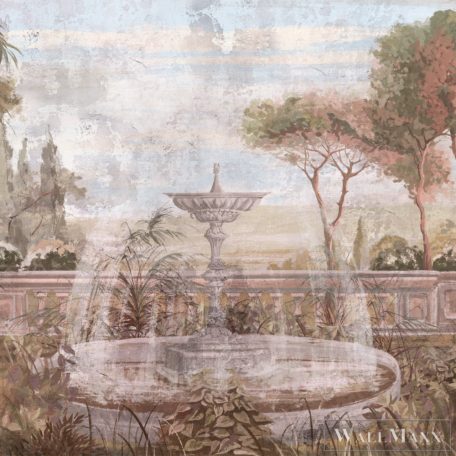 ZAMBAITI PARATI Savana Z-77575 színes Szökőkút mintás Tájkép digitális panel