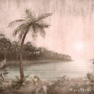   ZAMBAITI PARATI Savana Z-77580 bézs Lagúna mintás Tájkép digitális panel