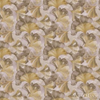   ZAMBAITI PARATI Savana Z-77593 sárga Ginko mintás Afrika digitális panel