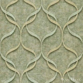 Abitat 2022 Z-88118 zöld Textil mintás Design tapéta