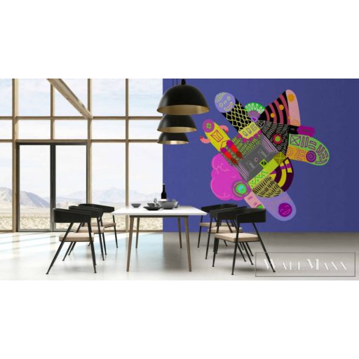 AS CREATION Walls by Patel 3 dd121924 kék LOONEYLAND 2 digitális panel