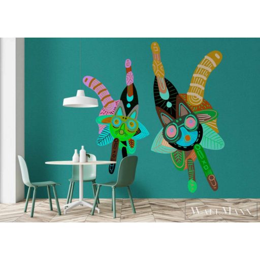 AS CREATION Walls by Patel 3 dd121928 kék LOONEYLAND 3 digitális panel