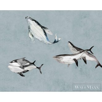   AS CREATION Walls by Patel 3 dd122012 kék OCEANS FIVE 2 digitális panel