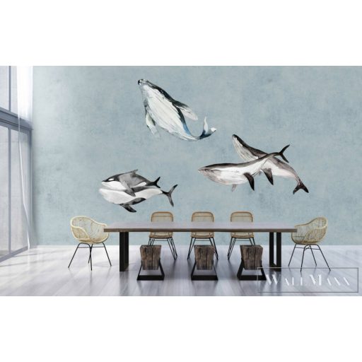 AS CREATION Walls by Patel 3 dd122012 kék OCEANS FIVE 2 digitális panel